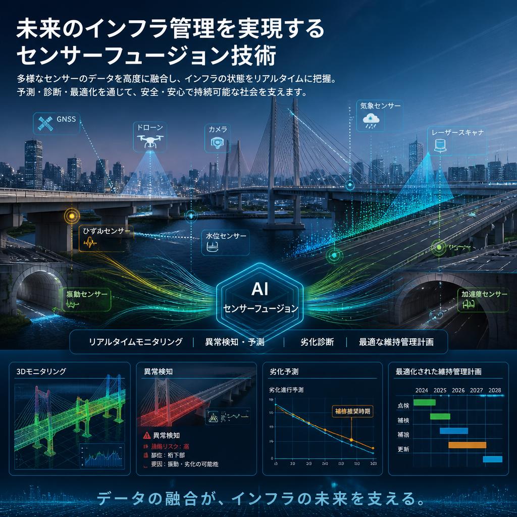 未来のインフラ管理を実現するセンサーフュージョン技術